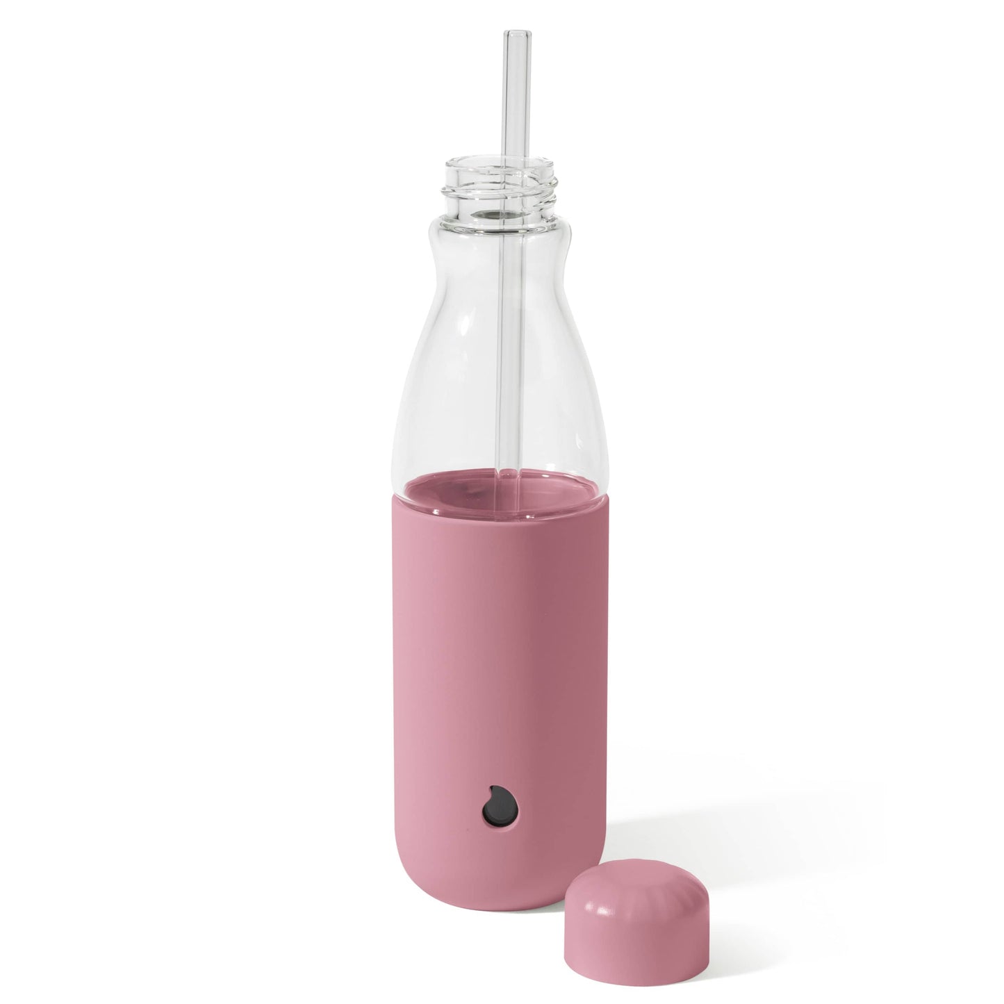 glass-original-bottle-18oz-k3 18oz_Dusty_Pink_Glass_Original_Bottle_Front_Cap_Off_Straw_In_Front_Cap_On_Straw_In.jpg