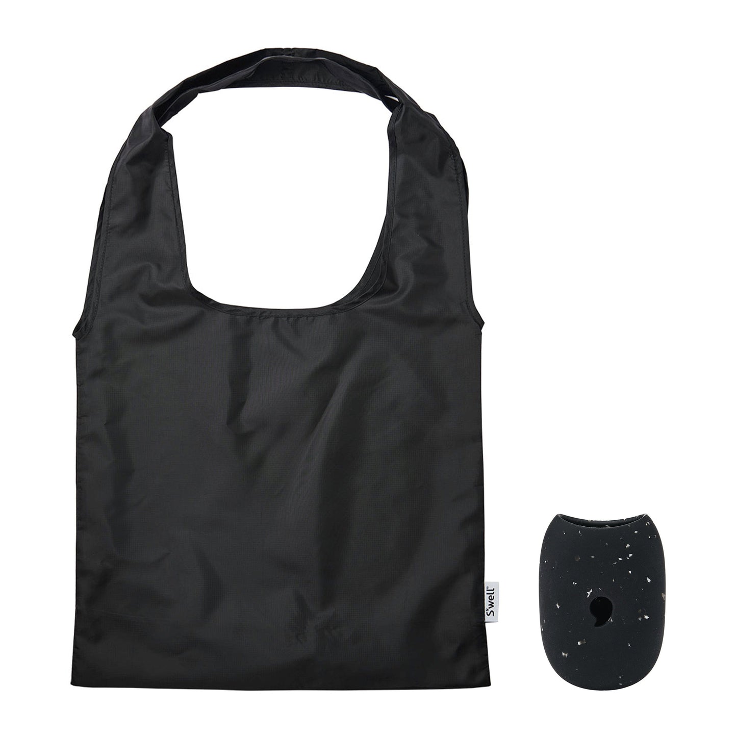 droplet-tote-i2 Swell-Droplet-Tote-Bag-Onyx-Black-Speckled-Front-With-Capsule.jpg