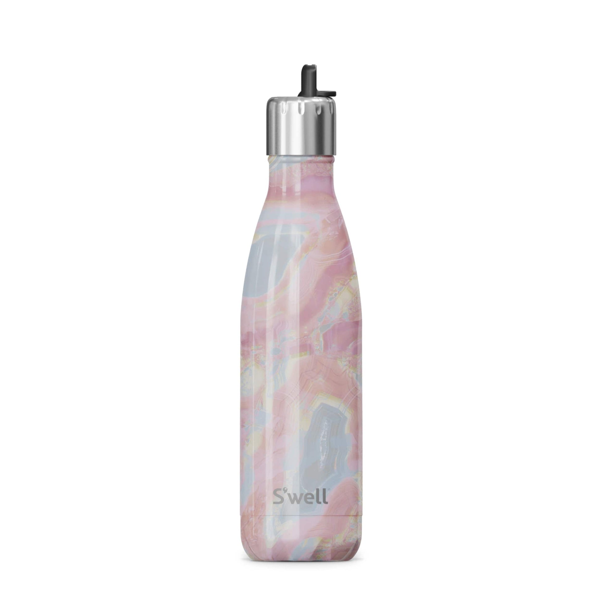 original-bottle-with-flip-straw-cap-17oz-v8 Swell-Water-Bottle-With-Straw-17oz-Pink-Geode-Rose-Front.jpg